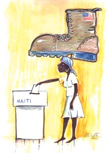 Haiti: depois da ocupação, a fraude